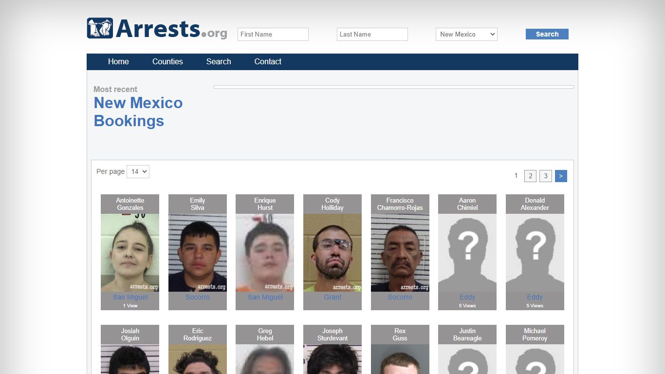 New Mexico Arrests and Inmate Search